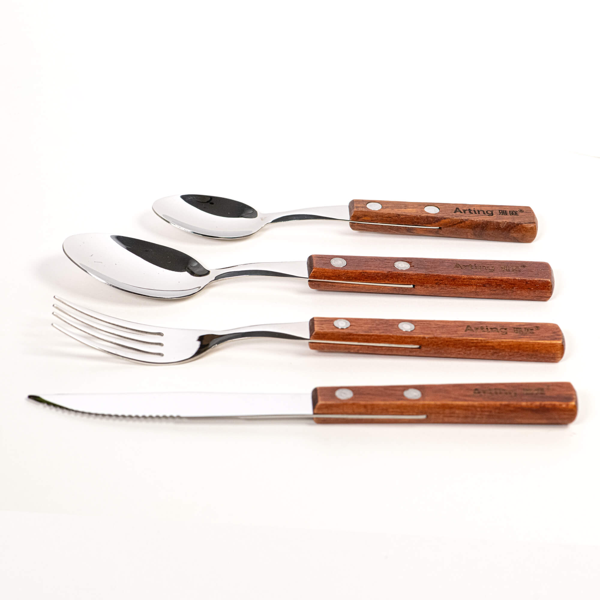 雅庭®精致西式四件套装勺子牛排刀叉 - 图片 6