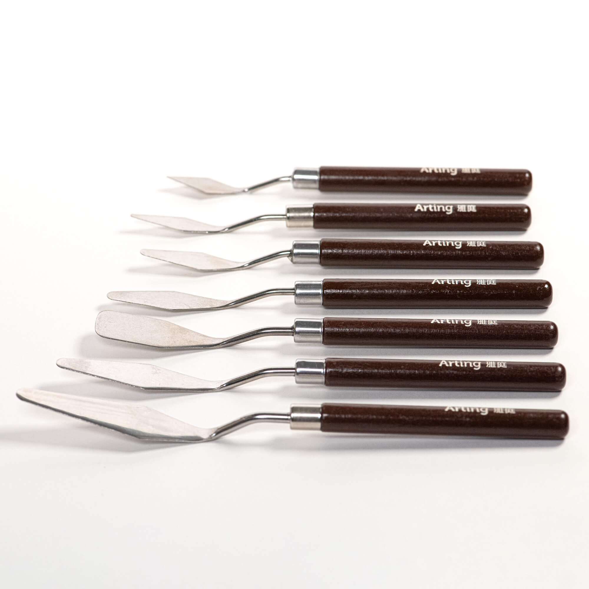 雅庭®红木油画刮刀套装 - 图片 2