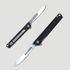 雅庭®碳纤维美工刀便携裁纸刀手术刀