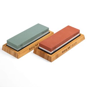 雅庭®双面架子水滴青木工磨刀石